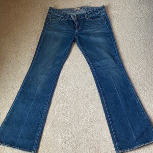 PAIGE Flare & Wide Leg Blue Jeans